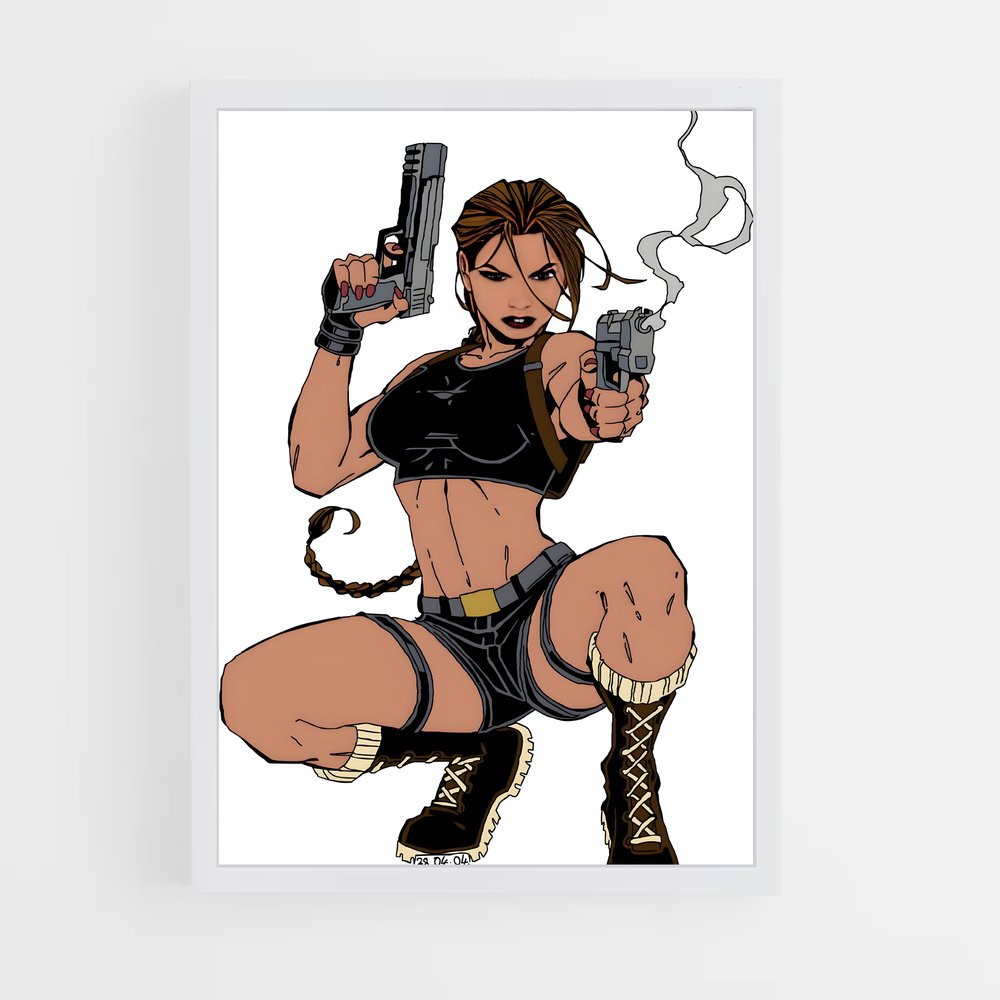 Poster Lara Croft: Gun Goddess – affiche Tomb raider (vue 3)